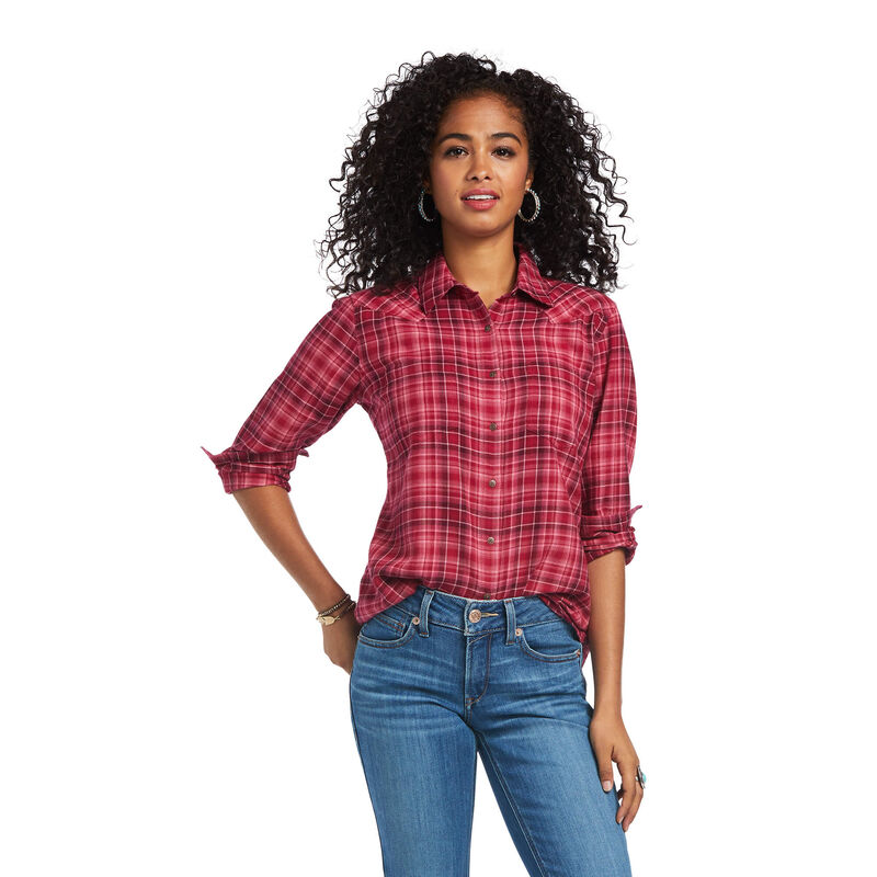 Ariat Hemden Damen - Real Billie Jean Rot ( DYIAC-1935 )